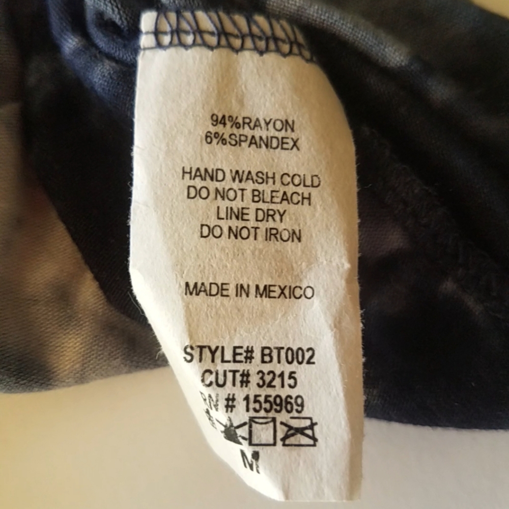 Kiir Navy Tie Dye Shirt M - Picture 6 of 9